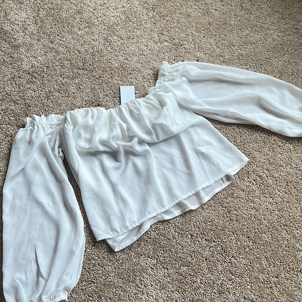 Showpo after sundown white top size 10